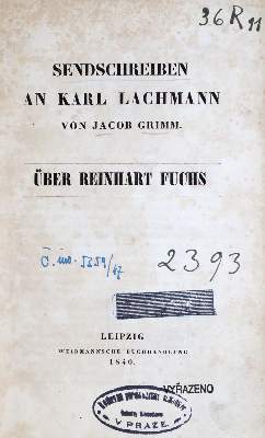Bild Nr.1: 129-931 Grimm,J.: (Literatur und illustrierte Bücher bis 19.Jahrhundert)