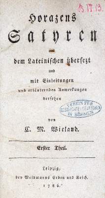 Bild Nr.1: 129-942 Wieland,C.M.: (Horaz)