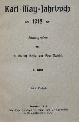 Bild Nr.1: 129-947 Karl-May-Jahrbuch.: (Literatur und illustrierte Bücher bis 19.Jahrhundert)