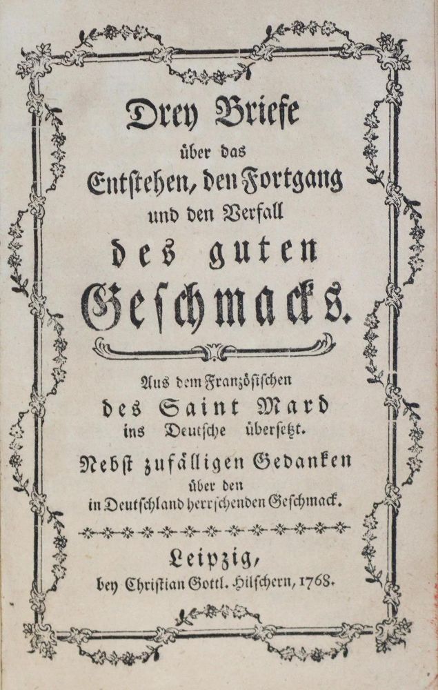 Große Abbildung Nr.1: 130-1004 (Remond) de Saint Mard,(T.).: (Kultur- und Sittengeschichte)