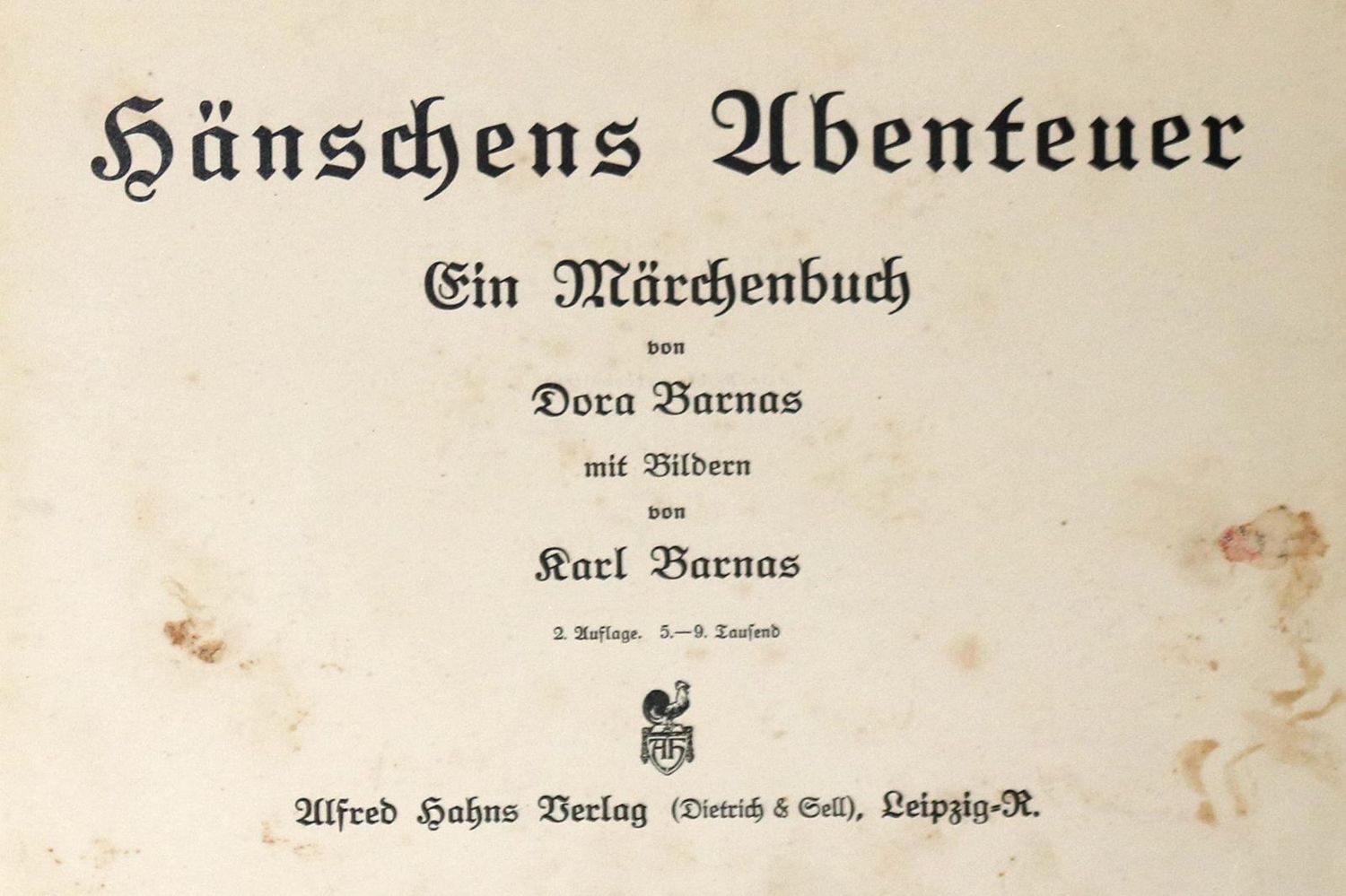 Große Abbildung Nr.2: 130-1017 Barnas,D.: (Kinder- und Jugendbücher)
