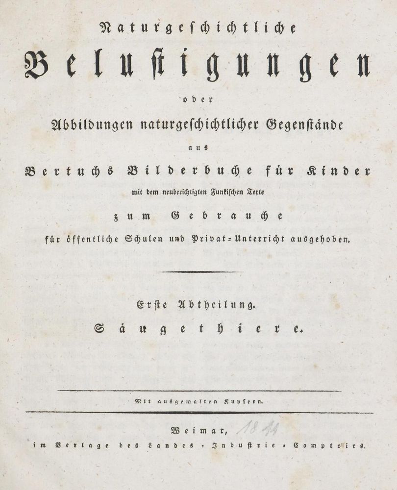 Große Abbildung Nr.2: 130-1020 Bertuch,(F.J.J.).: (Kinder- und Jugendbücher)