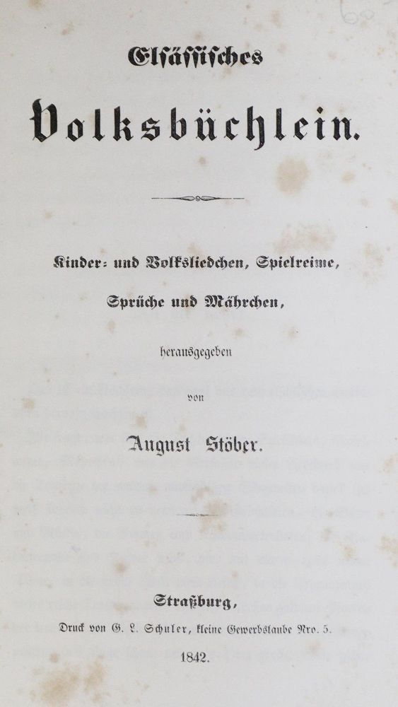 Große Abbildung Nr.1: 130-1045 Stöber,A.: (Elsass)