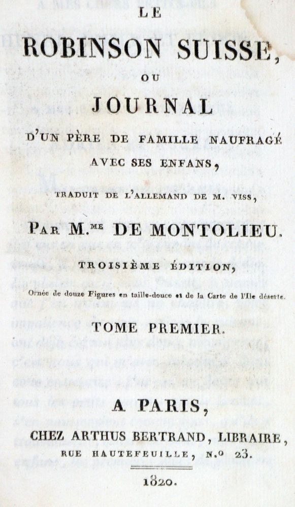 Große Abbildung Nr.1: 130-1076 (Wyss,J.D.).: (Robinsonaden)