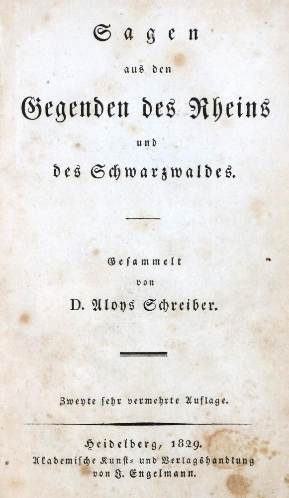 Große Abbildung Nr.1: 130-1080 Schreiber,A.: (Sagen, Rheinlande)