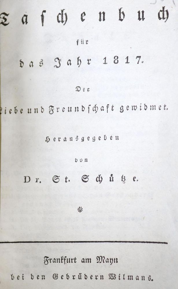 Große Abbildung Nr.1: 130-1136 Taschenbuch.: (Almanache)