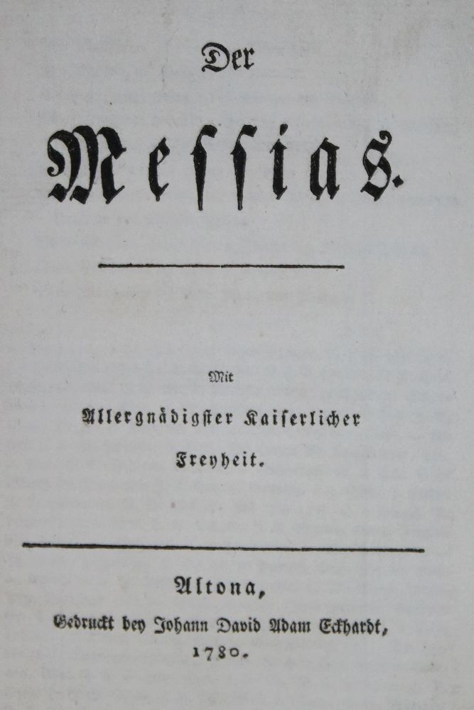 Große Abbildung Nr.1: 130-1142 (Klopstock,F.G.).: (Augusta Bernstorff)
