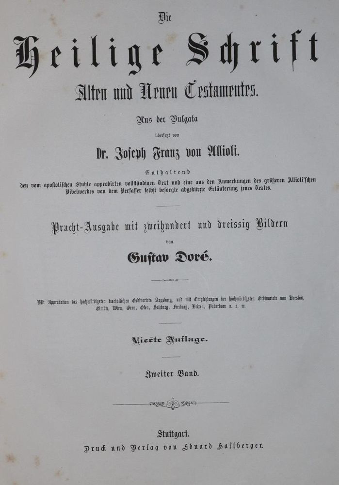 Große Abbildung Nr.1: 130-1167 Doré-Bibel.: (Doré, Bibeln)
