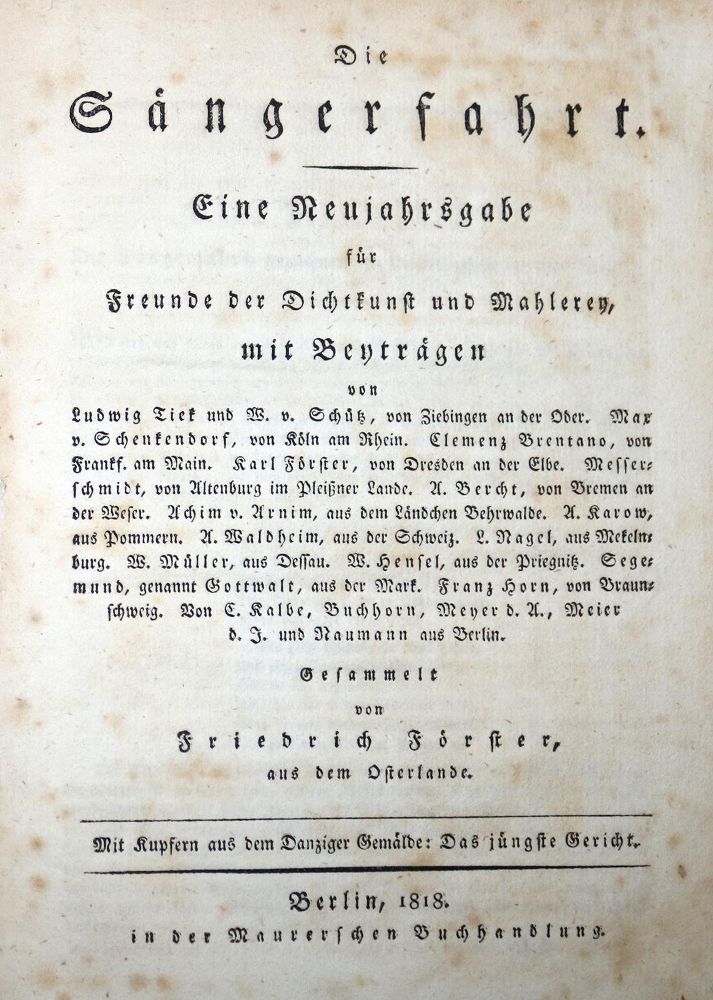 Große Abbildung Nr.2: 130-1183 Förster,F. (Hrsg.).: (Literatur und illustrierte Bücher bis 19.Jahrhundert)