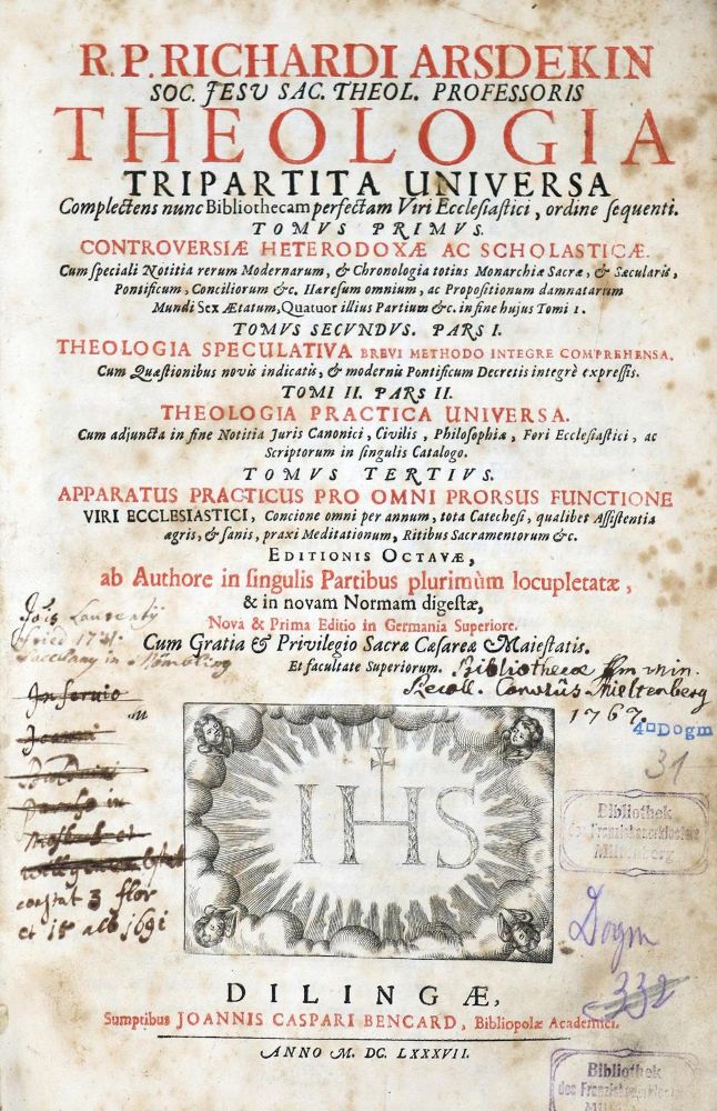 Große Abbildung Nr.1: 130-12 Arsdekin,R.: (Alte Drucke, Handschriften und Theologie)