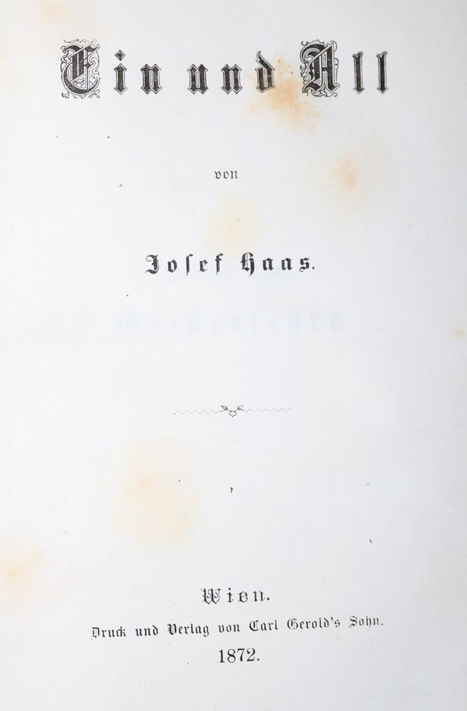 Große Abbildung Nr.1: 130-1202 Haas,J.: (Literatur und illustrierte Bücher bis 19.Jahrhundert)