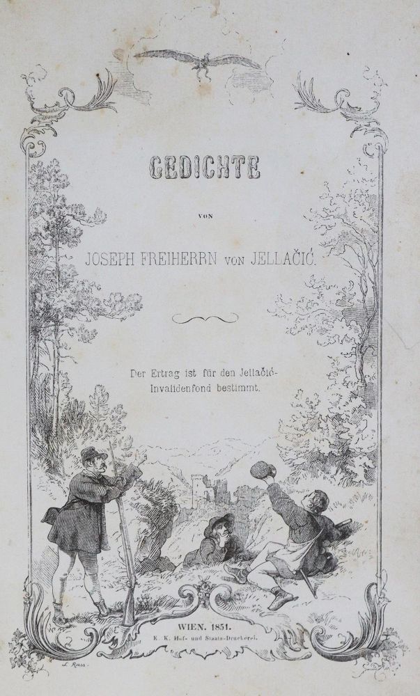 Große Abbildung Nr.2: 130-1217 Jellacic de Buzim,J.v.: (Literatur und illustrierte Bücher bis 19.Jahrhundert)