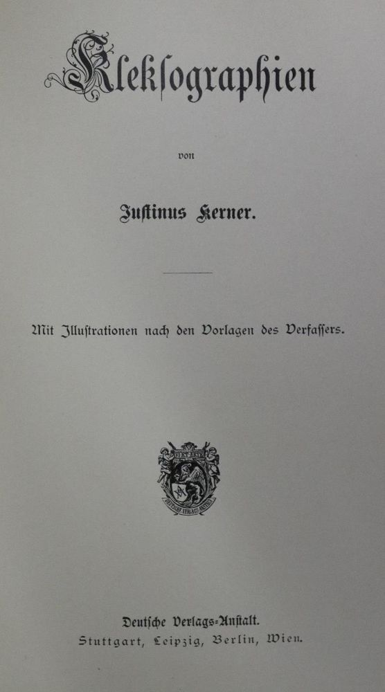 Große Abbildung Nr.1: 130-1221 Kerner,J.: (Literatur und illustrierte Bücher bis 19.Jahrhundert)