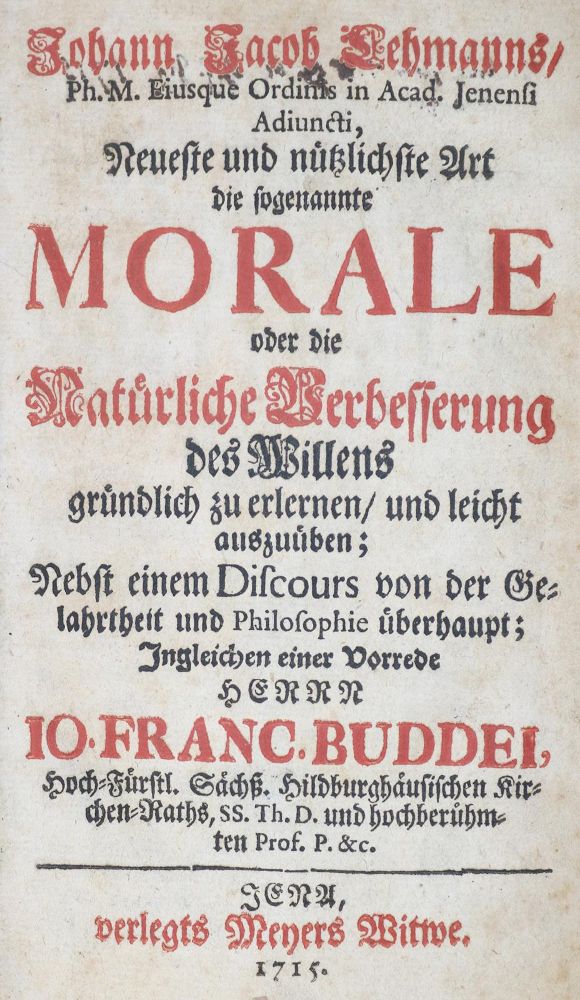 Große Abbildung Nr.1: 130-1242 Lehmann,J.J.: (Literatur und illustrierte Bücher bis 19.Jahrhundert)