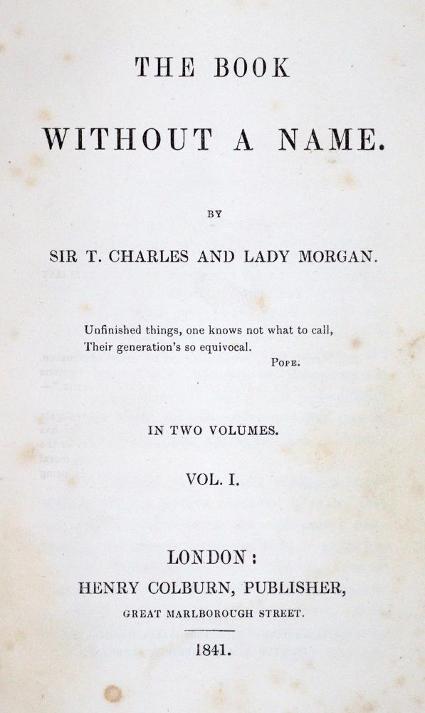 Große Abbildung Nr.1: 130-1267 Morgan,T.C. u. S.Morgan.: (Literatur und illustrierte Bücher bis 19.Jahrhundert)