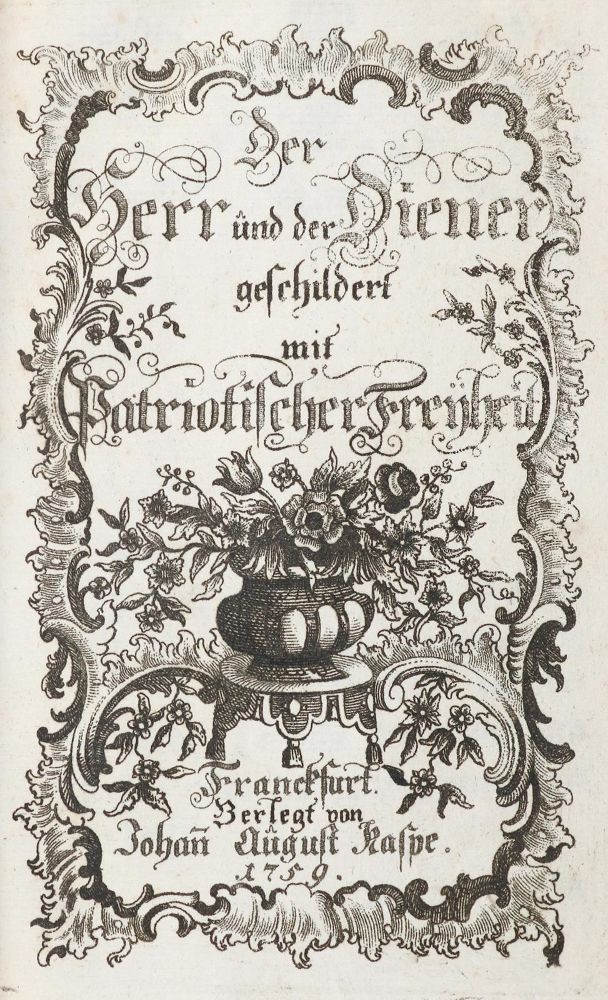 Große Abbildung Nr.1: 130-1268 (Moser,F.K.v.): (Literatur und illustrierte Bücher bis 19.Jahrhundert)