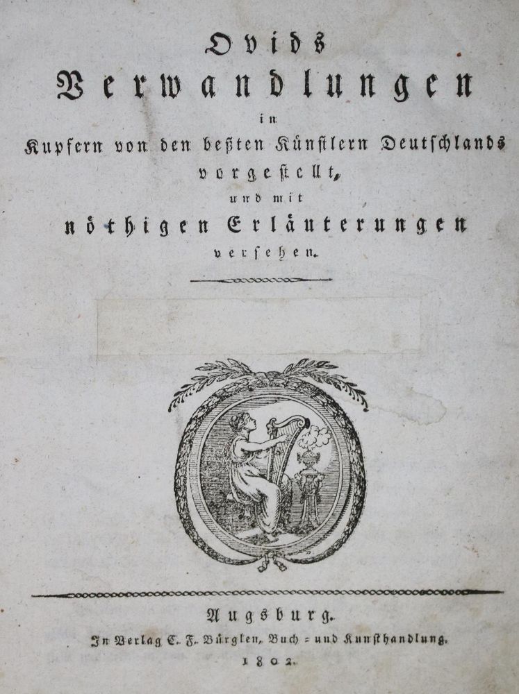 Große Abbildung Nr.1: 130-1274 Ovidius,N.P.: (Literatur und illustrierte Bücher bis 19.Jahrhundert)