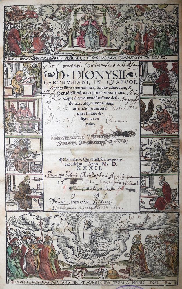 Große Abbildung Nr.1: 130-128 Dionysius Carthusianus.: (Alte Drucke, Handschriften und Theologie)