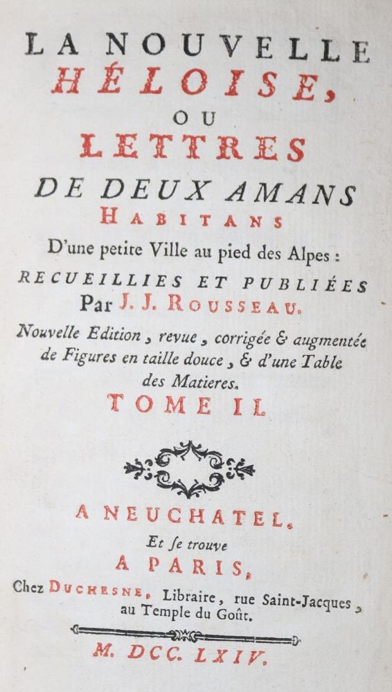 Große Abbildung Nr.1: 130-1296 Rousseau,J.J.: (Literatur und illustrierte Bücher bis 19.Jahrhundert)