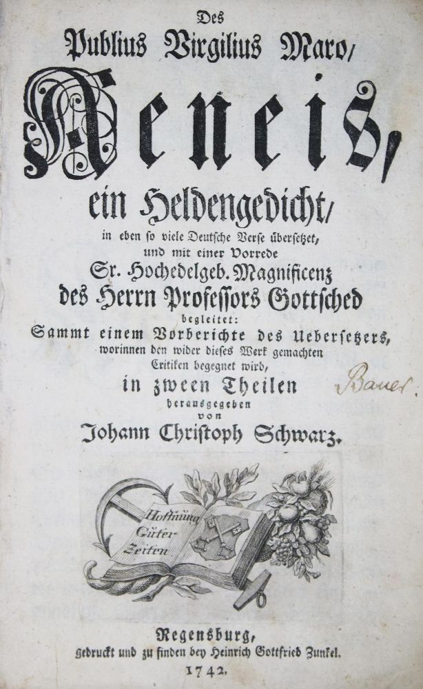 Große Abbildung Nr.1: 130-1331 Vergilius,M.P.: (Literatur und illustrierte Bücher bis 19.Jahrhundert)