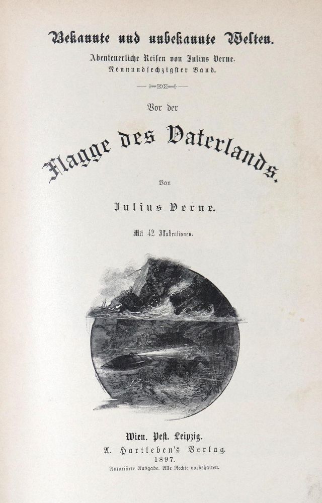 Große Abbildung Nr.1: 130-1334 Verne,J.: (Literatur und illustrierte Bücher bis 19.Jahrhundert)