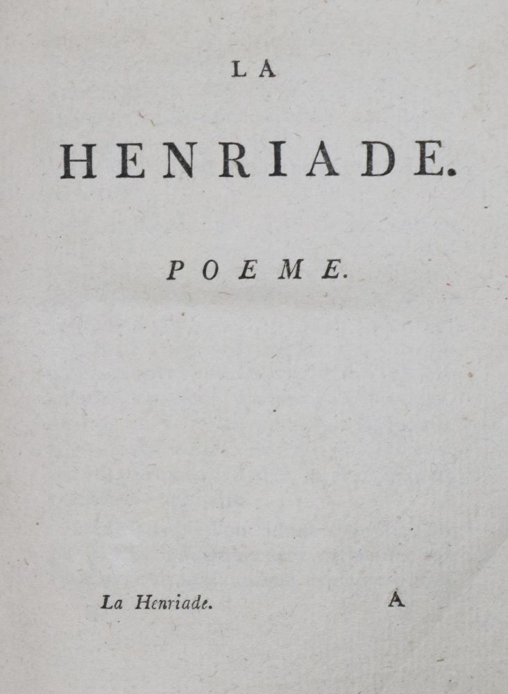 Große Abbildung Nr.1: 130-1336 (Voltaire,F.M.A.de).: (Literatur und illustrierte Bücher bis 19.Jahrhundert)