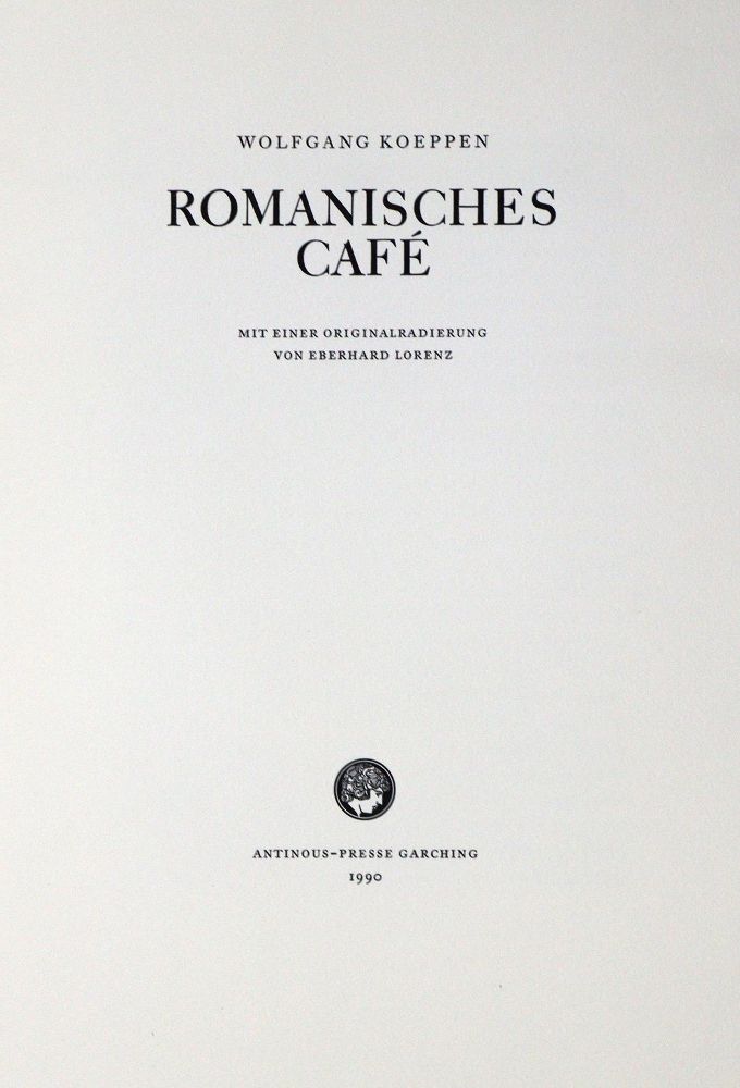 Große Abbildung Nr.2: 130-1348 Koeppen,W.: (Antinous-Presse)