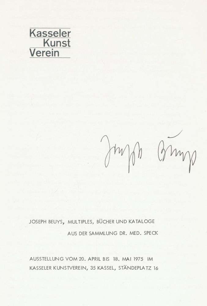Große Abbildung Nr.1: 130-1376 Multiples,: (Beuys)