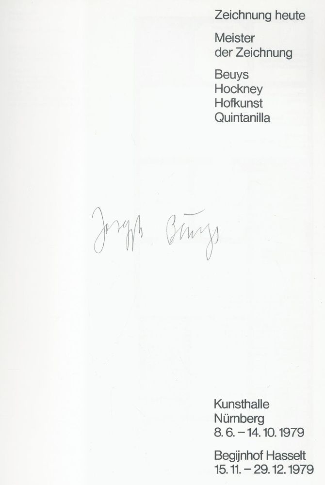 Große Abbildung Nr.1: 130-1384 Zeichnung heute.: (Beuys)