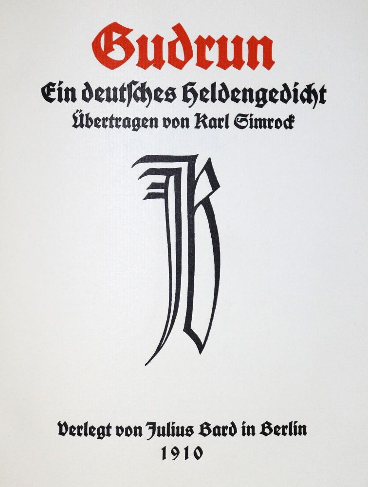 Große Abbildung Nr.1: 130-1428 Simrock,K.: (Einband)