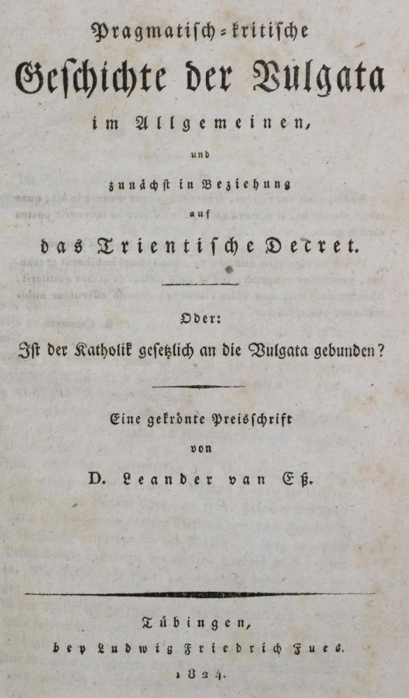 Große Abbildung Nr.1: 130-143 Ess,L.v.: (Alte Drucke, Handschriften und Theologie)
