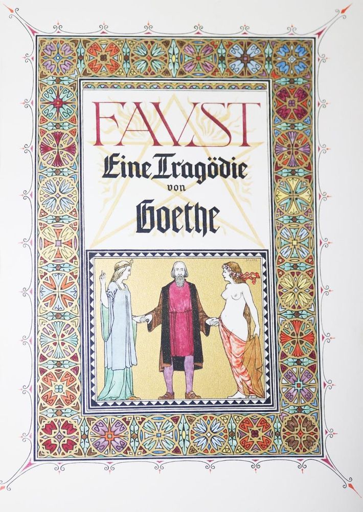 Große Abbildung Nr.1: 130-1447 Goethe,J.W.v.: (Literatur und illustrierte Bücher 20.Jahrhundert - Alte Literatur in modernen Ausgaben)