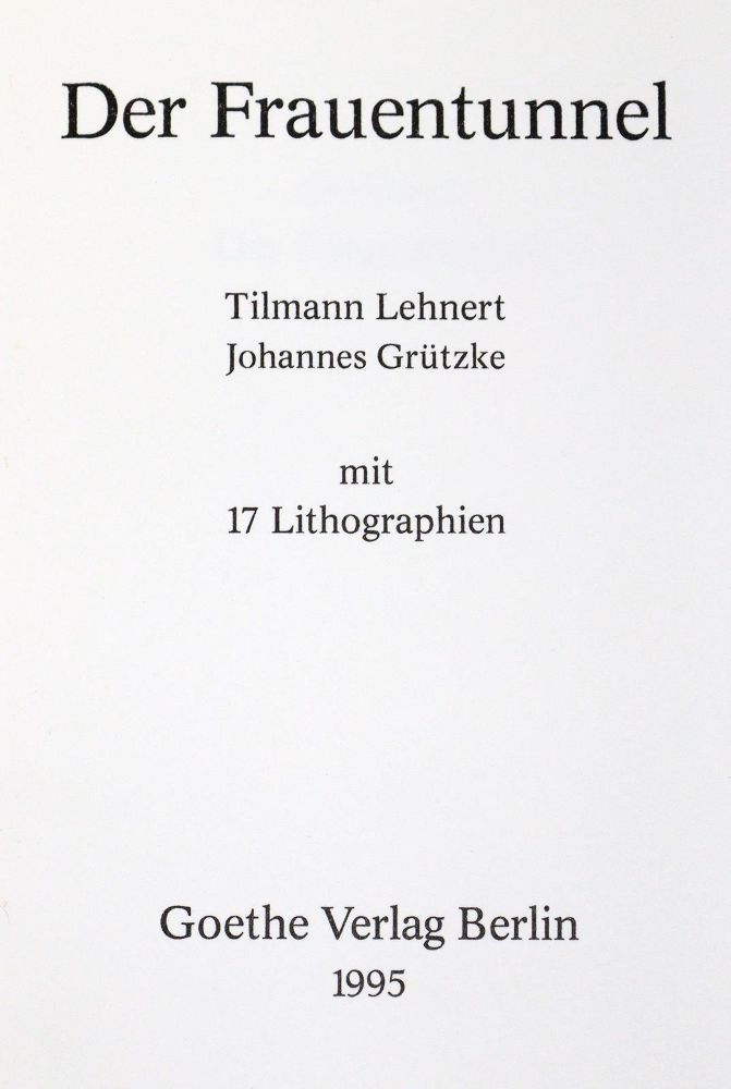 Große Abbildung Nr.2: 130-1520 Lehnert,T.: (Literatur und illustrierte Bücher 20.Jahrhundert - Alte Literatur in modernen Ausgaben)