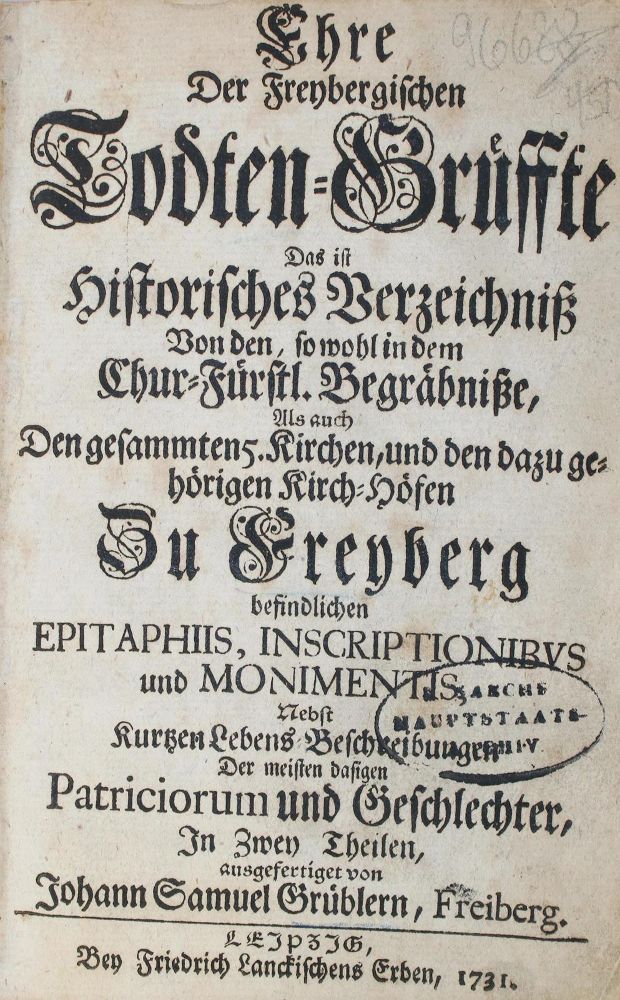 Große Abbildung Nr.1: 130-156 Grübler,J.S.: (Freiberg)