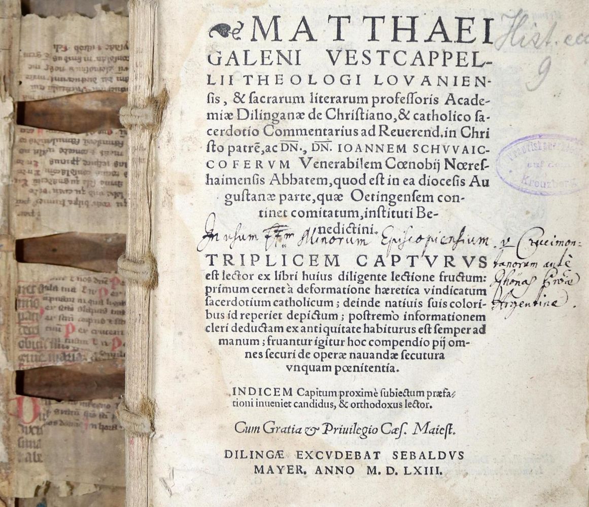Große Abbildung Nr.1: 130-157 Galen,M.: (Alte Drucke, Handschriften und Theologie)