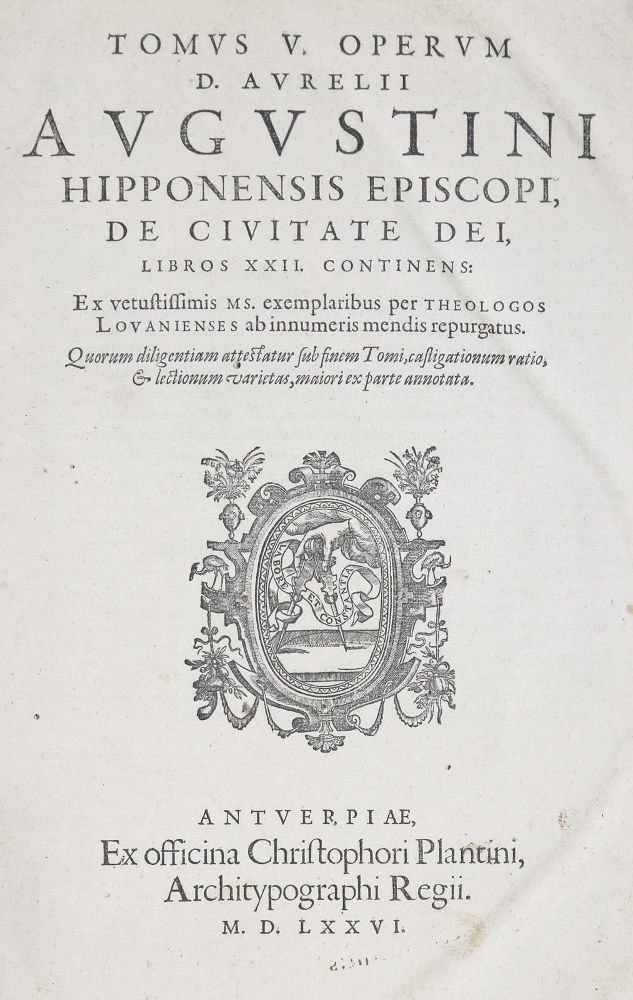 Große Abbildung Nr.1: 130-16 Augustinus,A.: (Alte Drucke, Handschriften und Theologie)