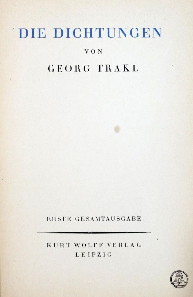 Große Abbildung Nr.1: 130-1605 Sammlung: (Literatur und illustrierte Bücher 20.Jahrhundert - Alte Literatur in modernen Ausgaben)