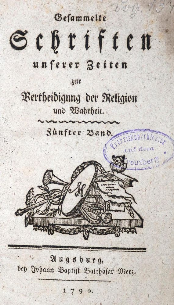 Große Abbildung Nr.1: 130-161 Gesammelte Schriften: (Alte Drucke, Handschriften und Theologie)