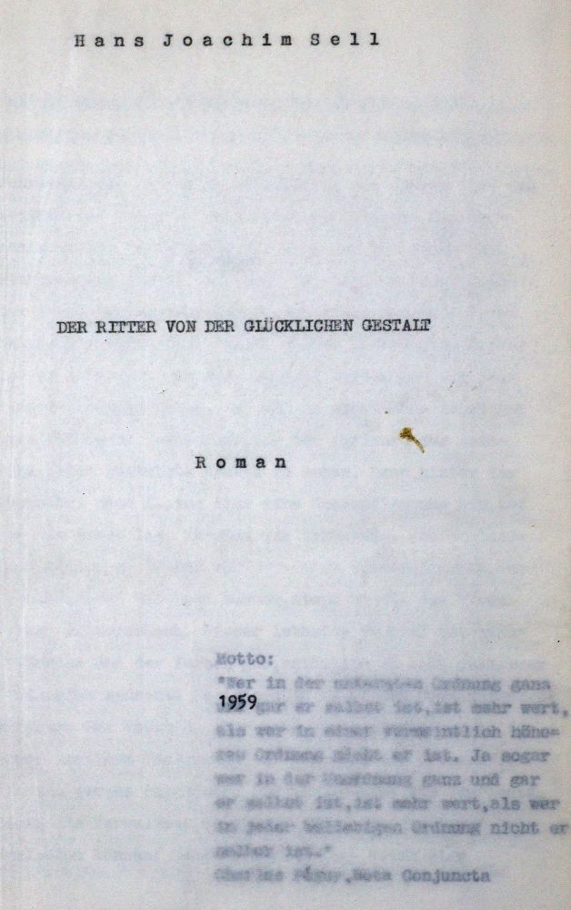 Große Abbildung Nr.1: 130-1624 Sell,H.J.: (Literatur und illustrierte Bücher 20.Jahrhundert - Alte Literatur in modernen Ausgaben)