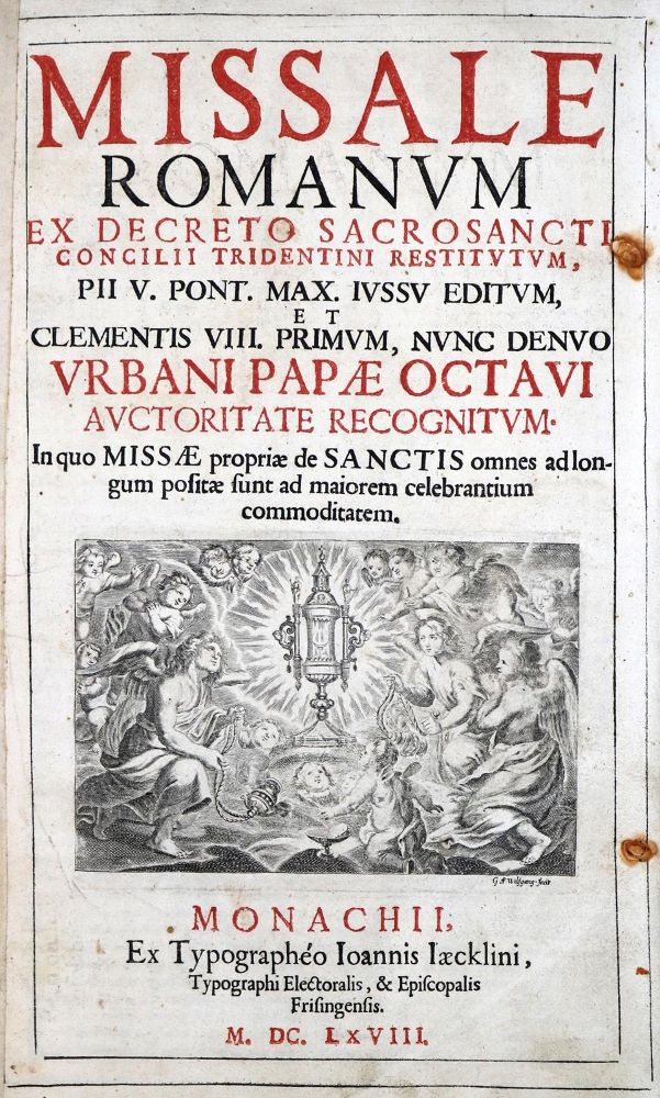 Große Abbildung Nr.1: 130-163 Missale Romanum: (Gesangbücher)