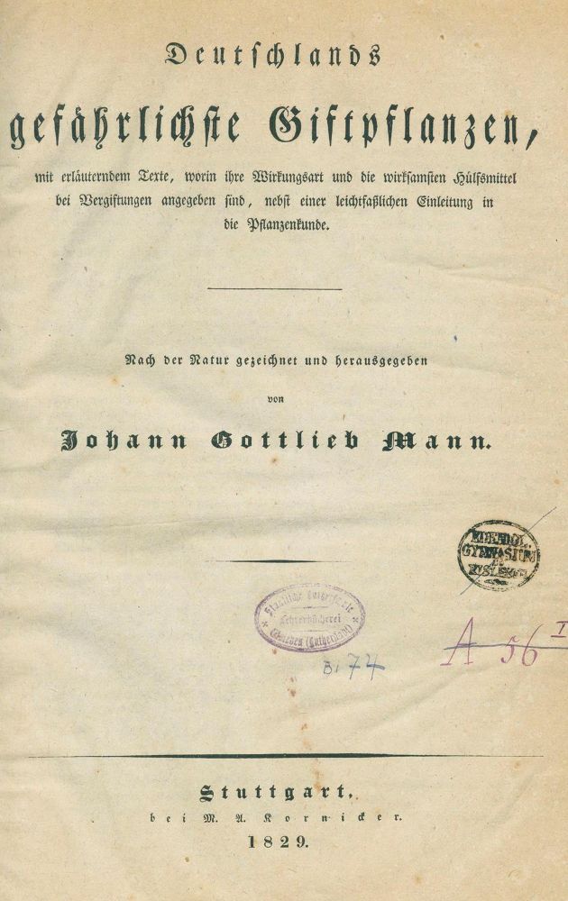 Große Abbildung Nr.1: 130-1688 Mann,J.G.: (Botanik)