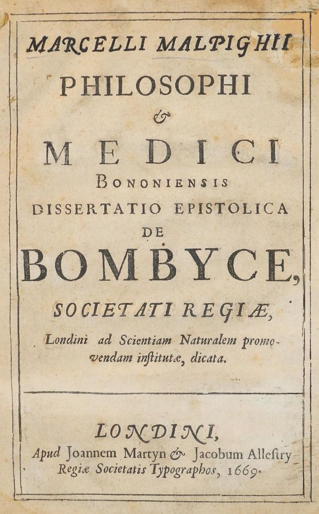 Große Abbildung Nr.1: 130-1748 Malpighi,M.: (Medizin)