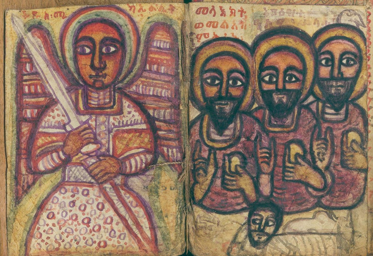 Große Abbildung Nr.1: 130-175 Äthiopische christliche Handschrift: (Handschriften)