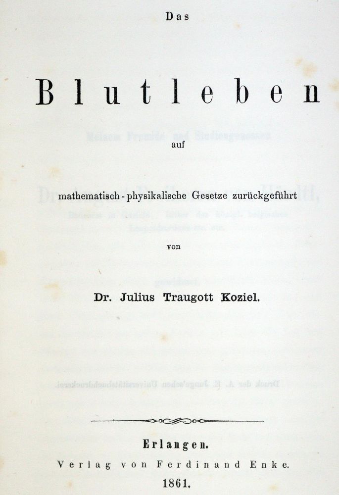 Große Abbildung Nr.1: 130-1821 Koziel,J.T.: (Sammlung von Professor Dr.Dr. Johannes Büttner)