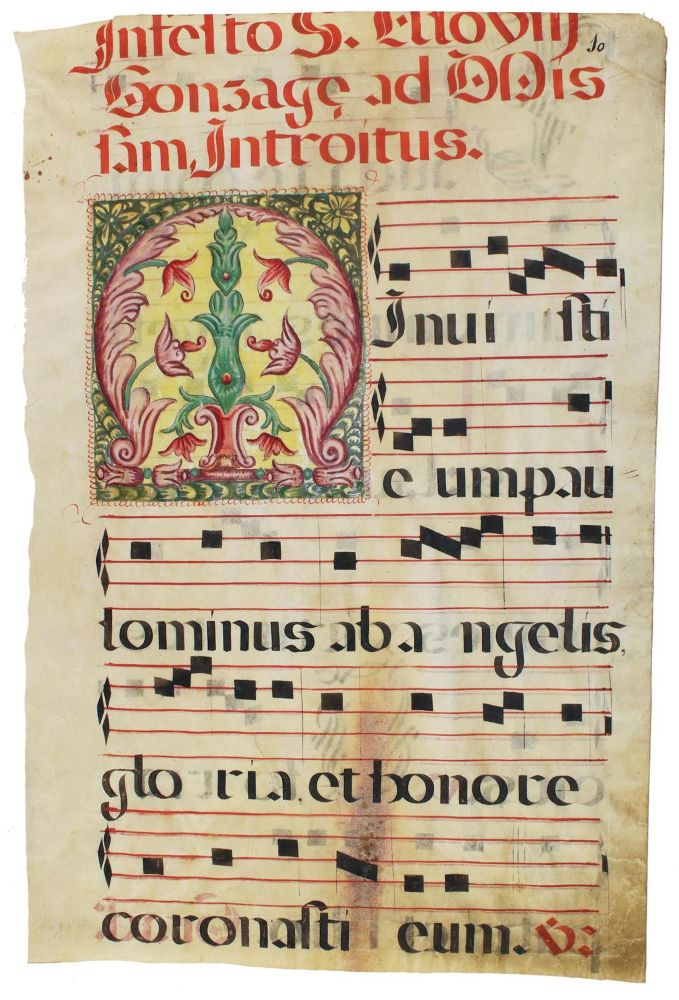 Große Abbildung Nr.1: 130-183 Antiphonar.: (Handschriften, Schmuckinitiale)