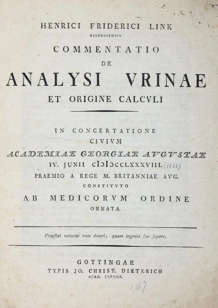 Große Abbildung Nr.1: 130-1832 Link,H.F.: (Sammlung von Professor Dr.Dr. Johannes Büttner)