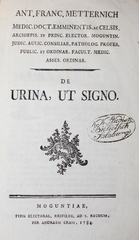 Große Abbildung Nr.1: 130-1843 Metternich,A.F.: (Sammlung von Professor Dr.Dr. Johannes Büttner)