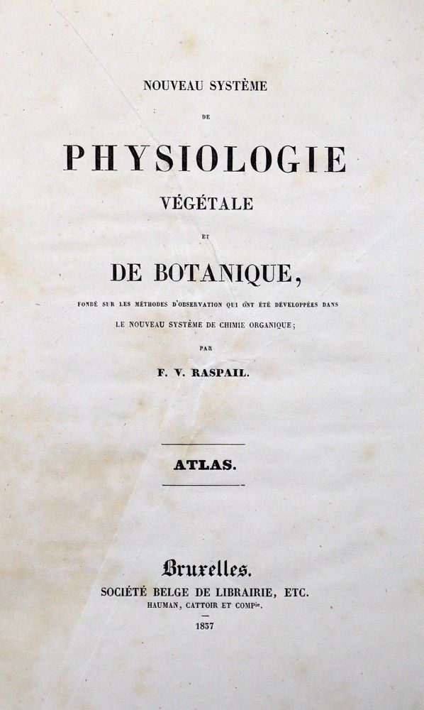 Große Abbildung Nr.4: 130-1857 Raspail,F.V.: (Sammlung von Professor Dr.Dr. Johannes Büttner)