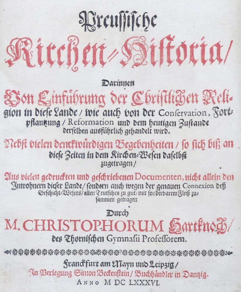 Große Abbildung Nr.2: 130-186 Hartknoch,C.: (Alte Drucke, Handschriften und Theologie)