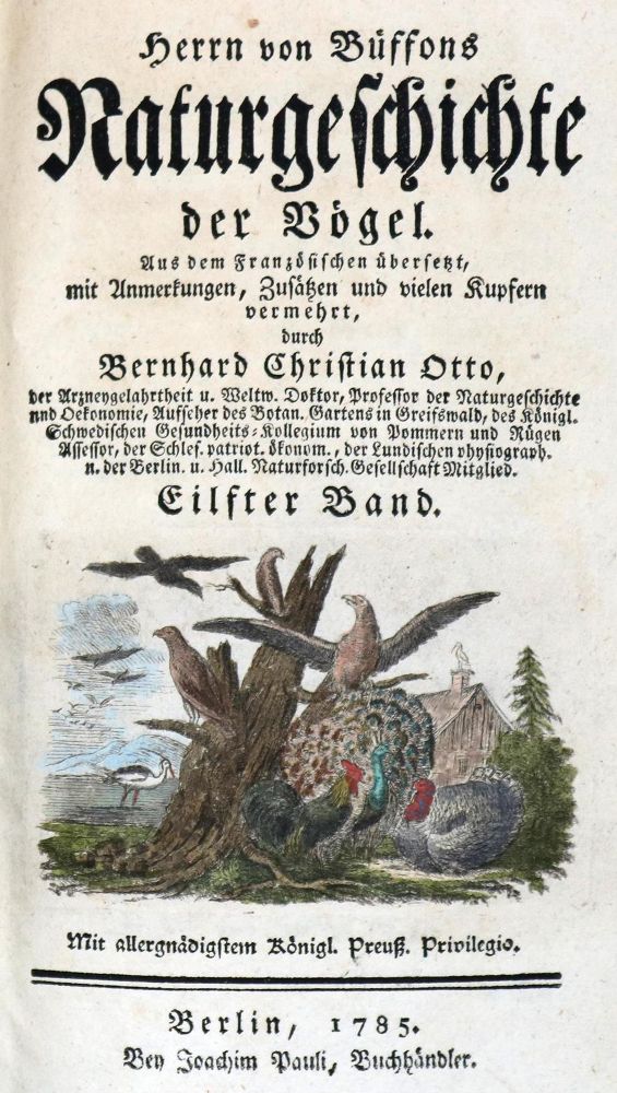 Große Abbildung Nr.2: 130-1925 Buffon,(G.L.L.)de.: (Zoologie, Vögel)